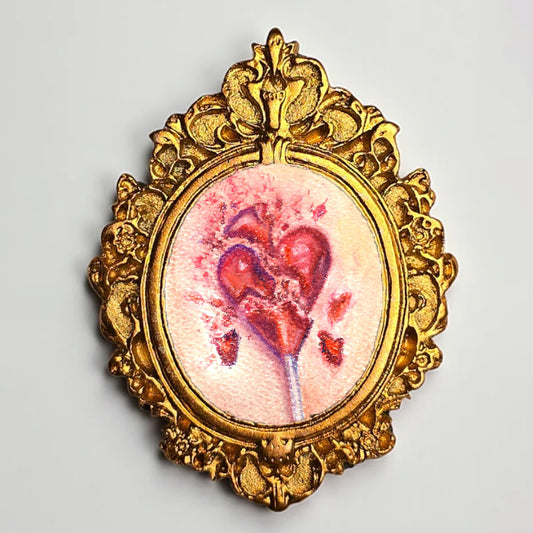 Love Hurts Petite Framed Art Print Magnet