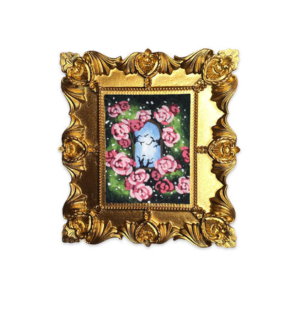 Palm Size Framed Garden View (Wall Ready)